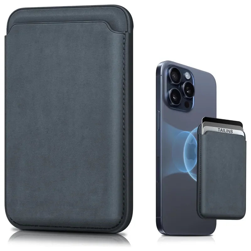 FineWoven Magnetic Leather Wallet Card Holder Macsafe Phone Stand for Magsafe IPhone 15 14 13 Mac Safe Support Telephone Bracket