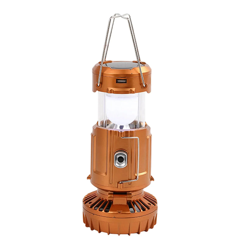 Solar Multifunctional Handheld Camping Lamp Tent Lamp LED Portable Flashlight Portable Waterproof Emergency Powered Work Light